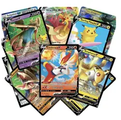 50+ Pokemon Card Bulk Lot | Includes EX / V / VSTAR + Holos | Great Gift! - Image 1