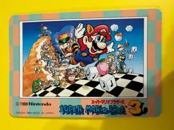 20 Super Mario Bros 3 Card TGC Nintendo Bandai 1989 Japanese JP - Image 5