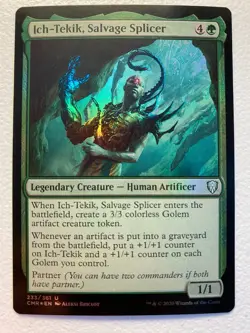 MTG 1x FOIL Ich-Tekik, Salvage Splicer # 233 Commander Legends Magic the x1 NM - Image 1