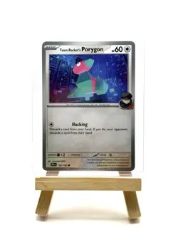 Pokemon TCG English Destined Rivals Team Rocket's Porygon 153/182 NM In Hand - Image 1