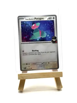 Pokemon TCG English Destined Rivals Team Rocket's Porygon 153/182 NM In Hand - Image 3