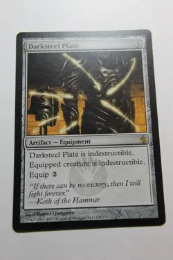 MTG Darksteel Plate x1- -Mirrodin Besieged-Lightly Played - Image 1