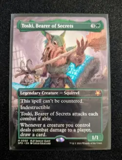 MTG Toski, Bearer of Secrets Borderless 0060 Special Guests NM - Image 1
