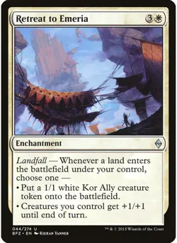 Retreat to Emeria 44 MTG NM - Battle for Zendikar - Image 1