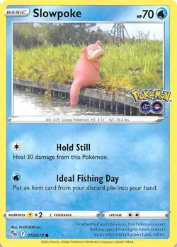Slowpoke 019/078 Pokemon GO Pokemon - Image 1