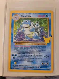 Pokemon TCG Blastoise Celebrations: Classic Collection 2/102 Holo Holo Rare - Image 1