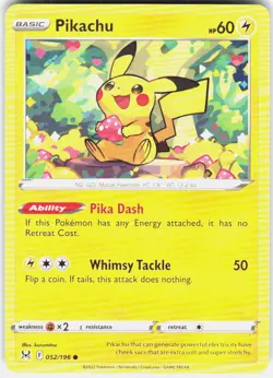 Pikachu 052/196 SWSH11: Lost Origin Pokemon - Image 1