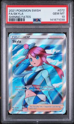 Skyla 072 Pokemon TCG Shining Fates PSA 10 GEM MINT #2 - Image 1