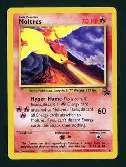 Moltres LP - Black Star Promo 21 - Pokemon 2000 WOTC - Image 1