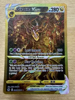 Giratina VSTAR GG69/GG70 Crown Zenith Gold Secret Rare Pokemon Card NM - Image 1