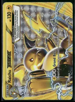 Pokemon - Raichu BREAK 50/162 XY BREAKthrough DMG - Image 1