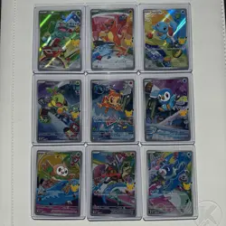 Pokemon TCG First Partner Illustration Collection Series 1 Full Set of 9 - Image 1
