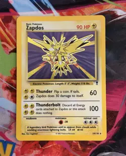 Zapdos 19/110: Legendary Collection Holo Rare. Vintage 2002. Pokemon - Image 1