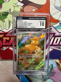 CGC 10 Pawmot 209/198 Illustration Rare - Scarlet & Violet - Pokemon TCG - Image 1