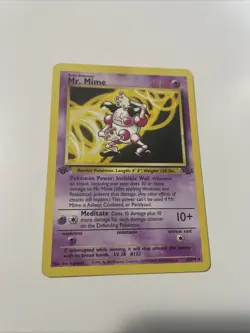Pokemon TCG FIRST EDITION WOTC 1999 JUNGLE - Mr. Mime #22 - Image 1