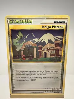 Indigo Plateau 86/102 Uncommon HGSS Triumphant Pokemon Lightly Played - Image 1