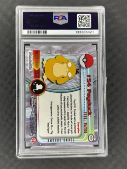 Pokemon TCG Topps Tekno Chrome Psyduck #54 PSA 9 Mint Pop 10 - Image 2