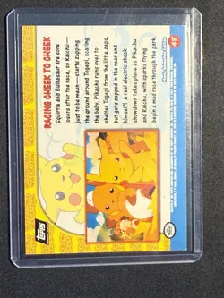Pokemon TCG Racing Cheek to Cheek Pokemon Topps Pikachu's Vacation 48 - Image 2