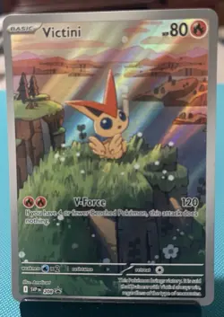 Pokemon TCG Victini Full Art Holo Black Star Promo 208 Mint Condition Rare - Image 1