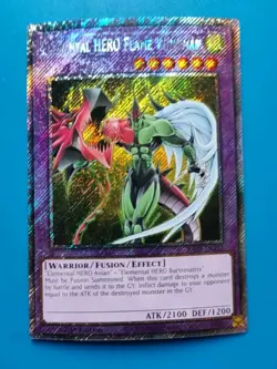 Near Mint Yugioh Elemental HERO Flame Wingman - RA03-EN152 Platinum Secret Rare - Image 1