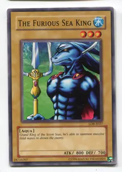 Yu-Gi-Oh! The Furious Sea King Common englisch LOB-E027 Wutender Meereskonig - Image 1