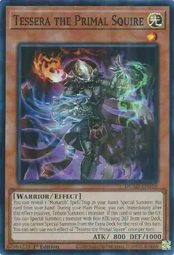 Tessera the Primal Squire DUAD-EN018 Super Rare YGO Yugioh Duelist's Advance - Image 1