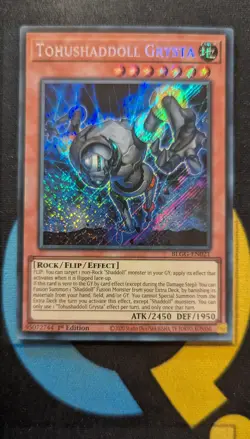 BLGG-EN021 Tohushaddoll Grysta Secret Rare 1st Ed YuGiOh - Image 1