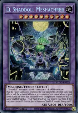 El Shaddoll Meshachrer - Secret Rare 1st Edition BLGG-EN022 - NM - YuGiOh - Image 1
