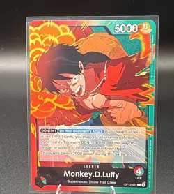 Monkey.D.Luffy (001) OP13-001 Leader NM One Piece Carrying On His Will - Image 1