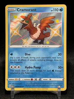 Cramorant SV030/SV122 Pokemon Shining Fates Sword & Shield Rare NM 2021 - Image 1