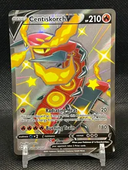 Centiskorch V SV108/SV122 Pokemon Shining Fates Sword & Shield Rare NM 2021 - Image 1