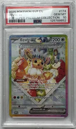 Pokemon 2025 SVP EN-SV Black Star Promo #174 Eevee EX PSA 10 - Image 1