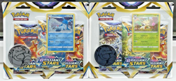 POKEMON TCG BRILLIANT STARS LEAFEON GLACEON BLISTER PACK SET X2 *FACTORY SEALED* - Image 1