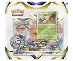 POKEMON TCG BRILLIANT STARS LEAFEON GLACEON BLISTER PACK SET X2 *FACTORY SEALED* - Image 5