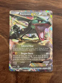 2012 Pokemon Rayquaza EX 85/124 Dragon Exalted Holo - Image 1