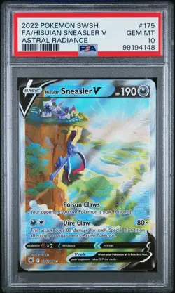 PSA 10 Hisuian Sneasler V (#175) / 2022 Pokemon Sword & Shield Astral Radiance - Image 1