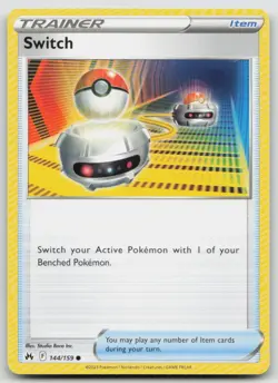 Switch 144/159 Common Crown Zenith Pokemon Near Mint - Image 1