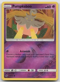 Pumpkaboo 44/111 Common Crimson Invasion Pokemon Reverse Holo MP - Image 1