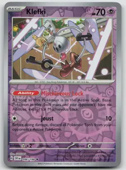 Klefki 096/198 Rare Scarlet & Violet Pokemon Reverse Holo NM - Image 1