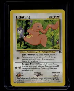 Pokemon TCG Lickitung 16/18 Southern Islands Promo LP - Image 1