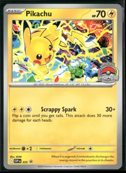 Pikachu (World Championship 2025) 225 Promo Scarlet & Violet Promo Pokemon NM - Image 1