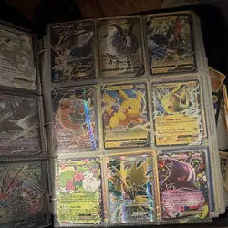 Pokemon TCG BREAKthrough Binder Pages Lot - M Mewtwo EX, Pikachu V/EX Foil - Image 3