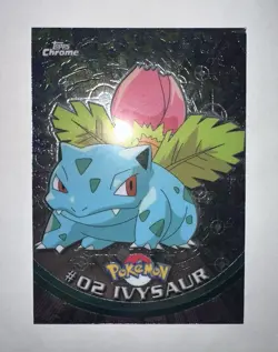 Pokemon 2000 Topps Chrome Ivysaur #02 NM Excellent - Image 1