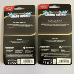 2 Blister Bundle Pokemon TCG Chaos Rising Single Pack Blister- Flygon and Pawmot - Image 2