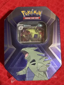 Pokemon TCG: Tyranitar Triple Whammy Collectors Tin - Factory Sealed - Image 1