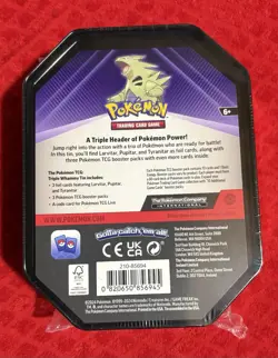 Pokemon TCG: Tyranitar Triple Whammy Collectors Tin - Factory Sealed - Image 2