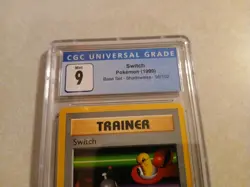 POKEMON SWITCH BASE SET SHADOWLESS CGC 9 MINT WOTC - Image 2