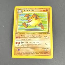 Primeape 1st Edition Pokemon 43/64 Jungle Uncommon Unlimited Regular 70 HP - Image 1
