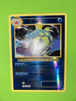 Gyarados Pokemon TCG Evolutions 34/108 Rev Holo 130 LP English 2016 - Image 1