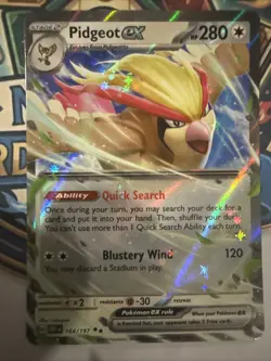 Pidgeot Ex #164 Pokemon Obsidian Flames NM - Image 3